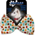 Mirage Pet Products Football Frenzy Pet Bow Tie Collar Accessory with Cloth Hook & Eye 1323-VBT